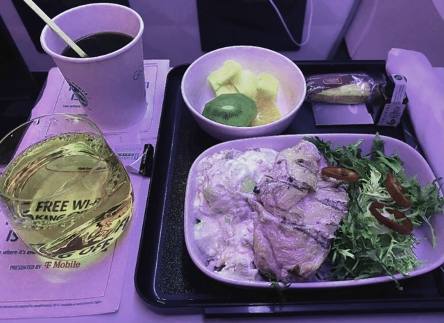デルタ航空ハワイ プレミアムセレクト機内食