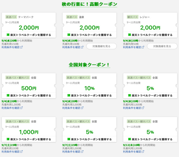 楽天トラベルスーパーセールクーポン